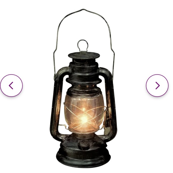 Rustic antique LED Battery lantern decoration Halloween camping tent fort kids - Picture 1 of 11